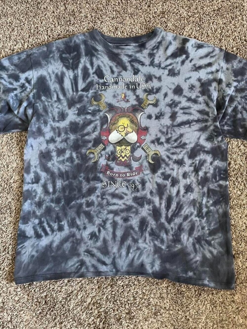 Vintage Canondale Mountain Bike Graphic T-Shirt Tie Dye Men’s XL Retro